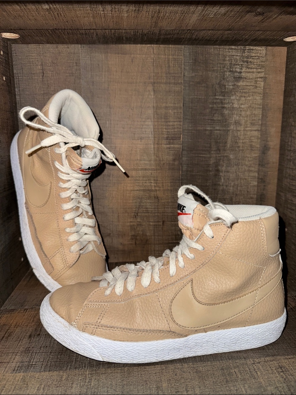 Nike BLAZER MID premium line summit sneakers-size Y5 - Picture 2 of 10